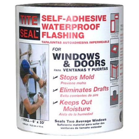 Cofair Cofair Products TS633 6 in. x 33 ft. Self-Adhesive Waterproof Flashing For Windows & Doors 114122